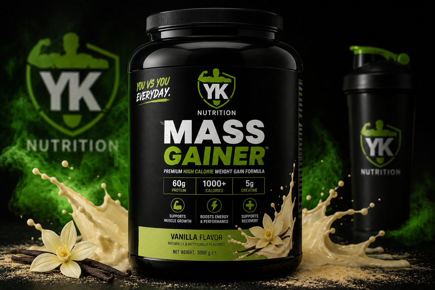 YK Nutrition Mass Gainer Vanille